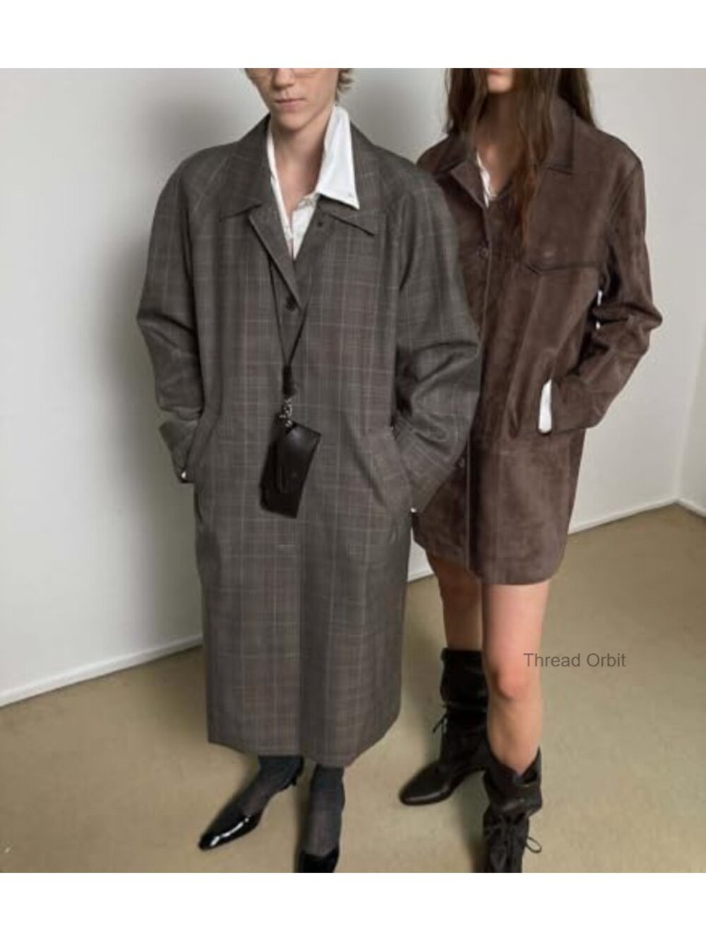 Faux Suede Shacket Button Down Oversized Jacket Coat - Picture 4 of 4